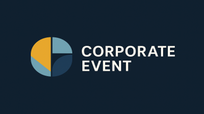 Corporate event logo